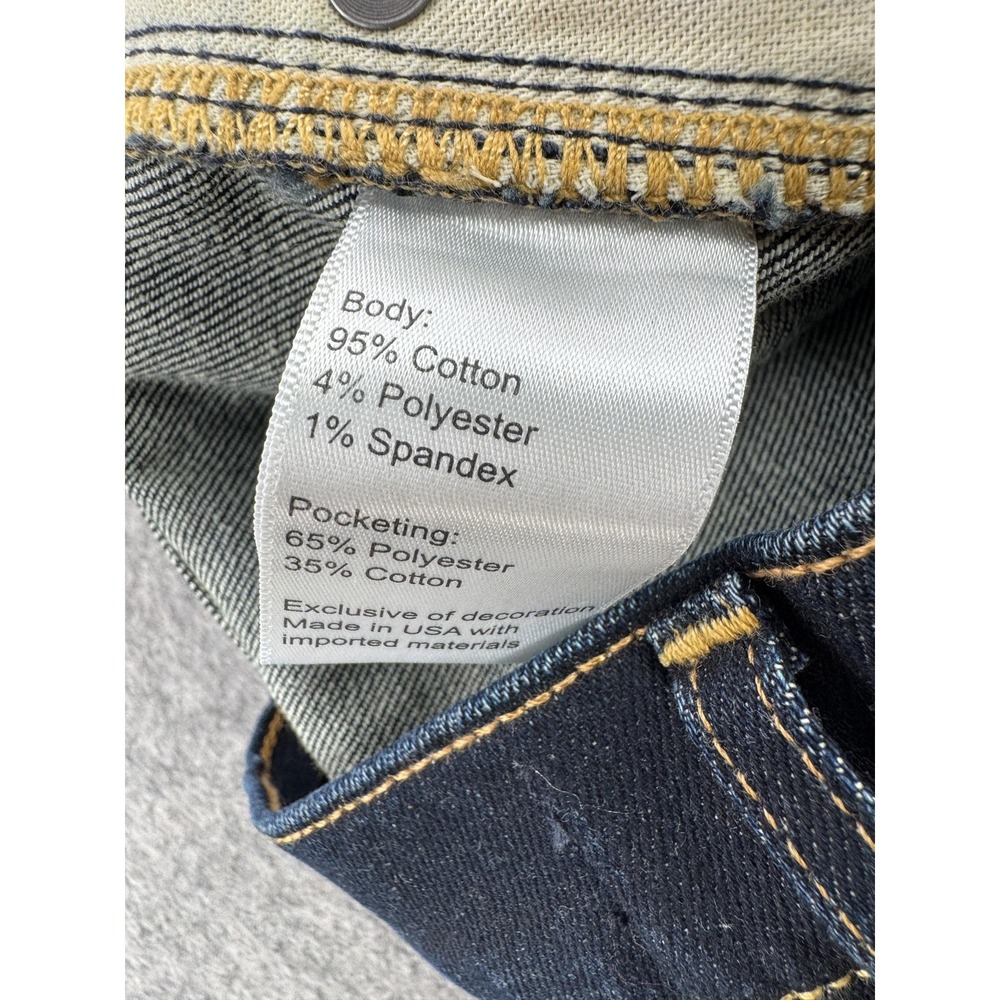Flint And Tinder Jeans Mens 34x30 Blue Straight Fit Stretch Denim USA FT 064 - Picture 6 of 16